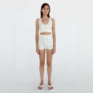 Zara Ribbed Floral Set